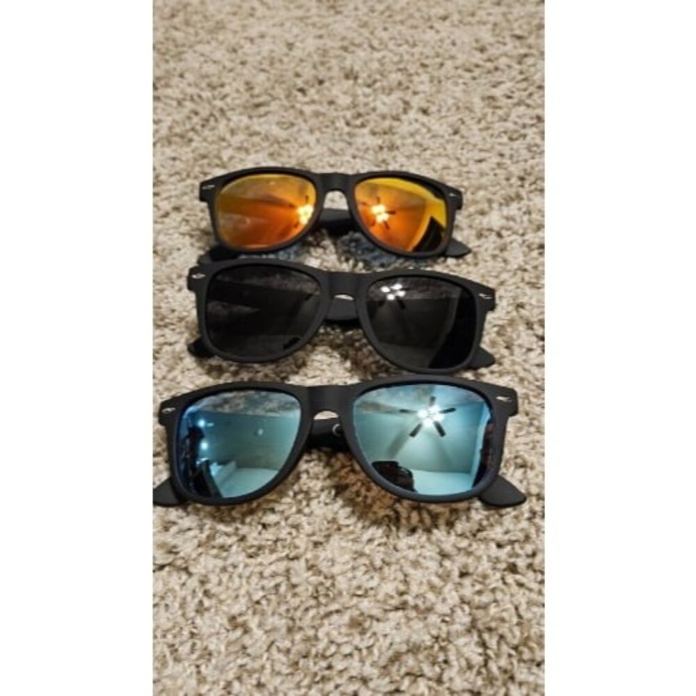 Polarized Sunglasses for Men & Women Matte Finish Sun glasses Color Mirror Lens